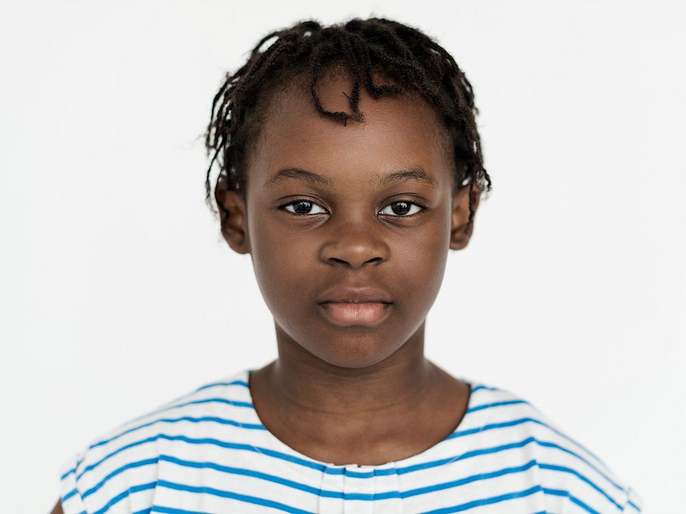 Portrait of cute African girl