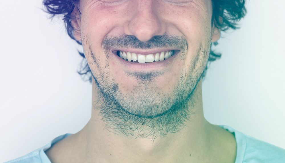 Adult Man Smile Face Expression Portrait Studio