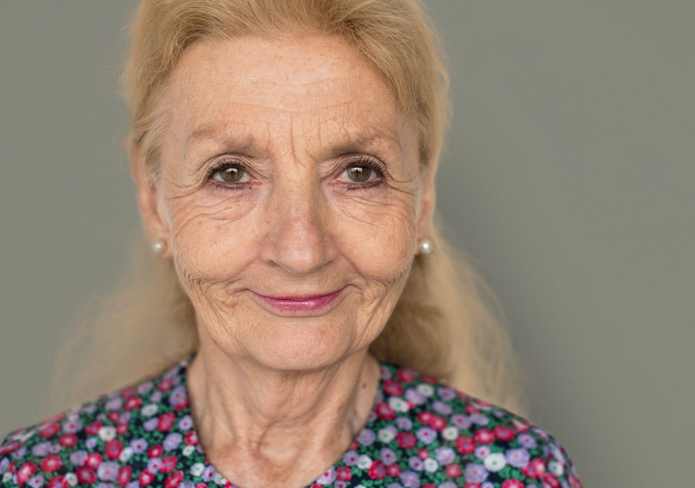 Woman Cheerful Studio Portrait Concept