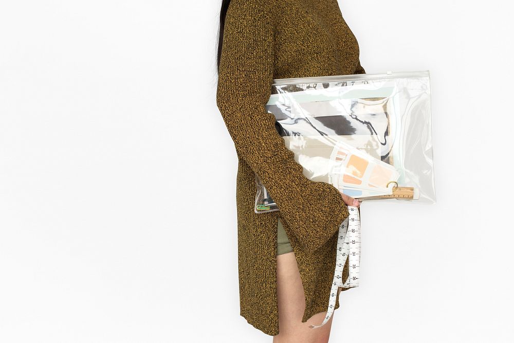 Woman Holdin Work Bag Concept