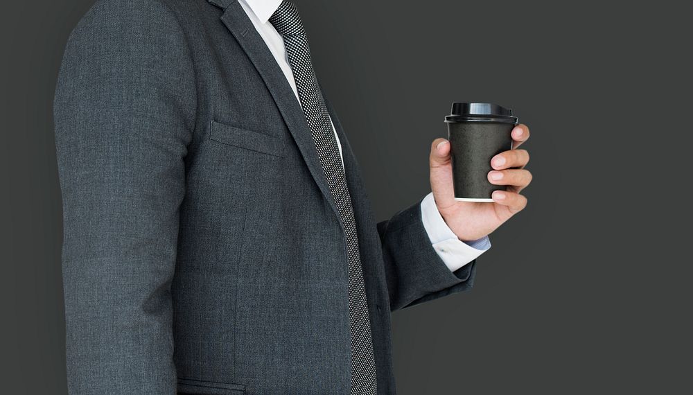 Business Man Coffee Side Concept