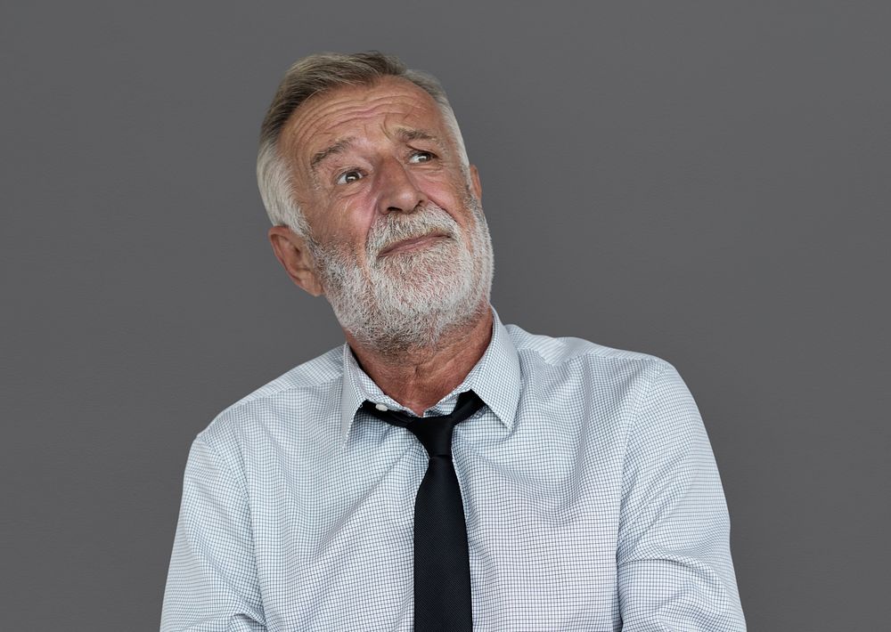 Man Serious Studio Portrait Concept