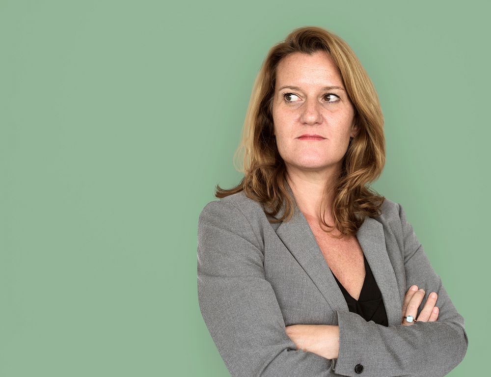 Adult woman corporate crossed arms portrait