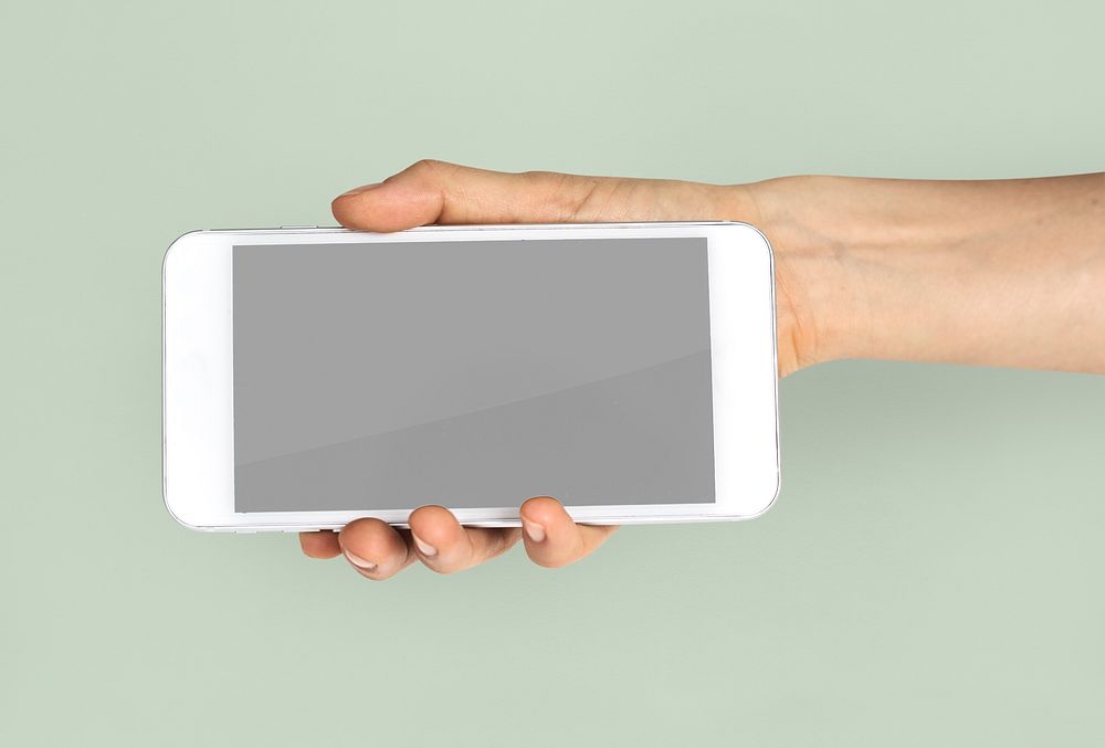 Hand Holding Smart Phone Landscape
