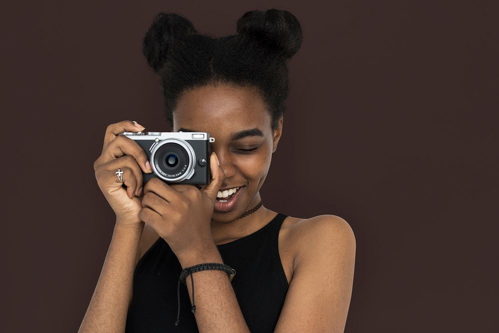 African Woman Camera Focus Photography