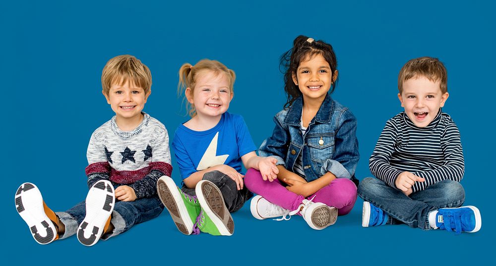 Diversity Of Kids Having Fun Smiling