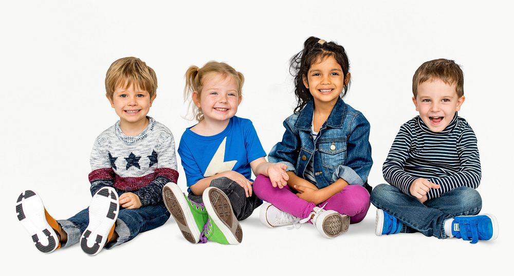 Diversity Of Kids Having Fun Smiling