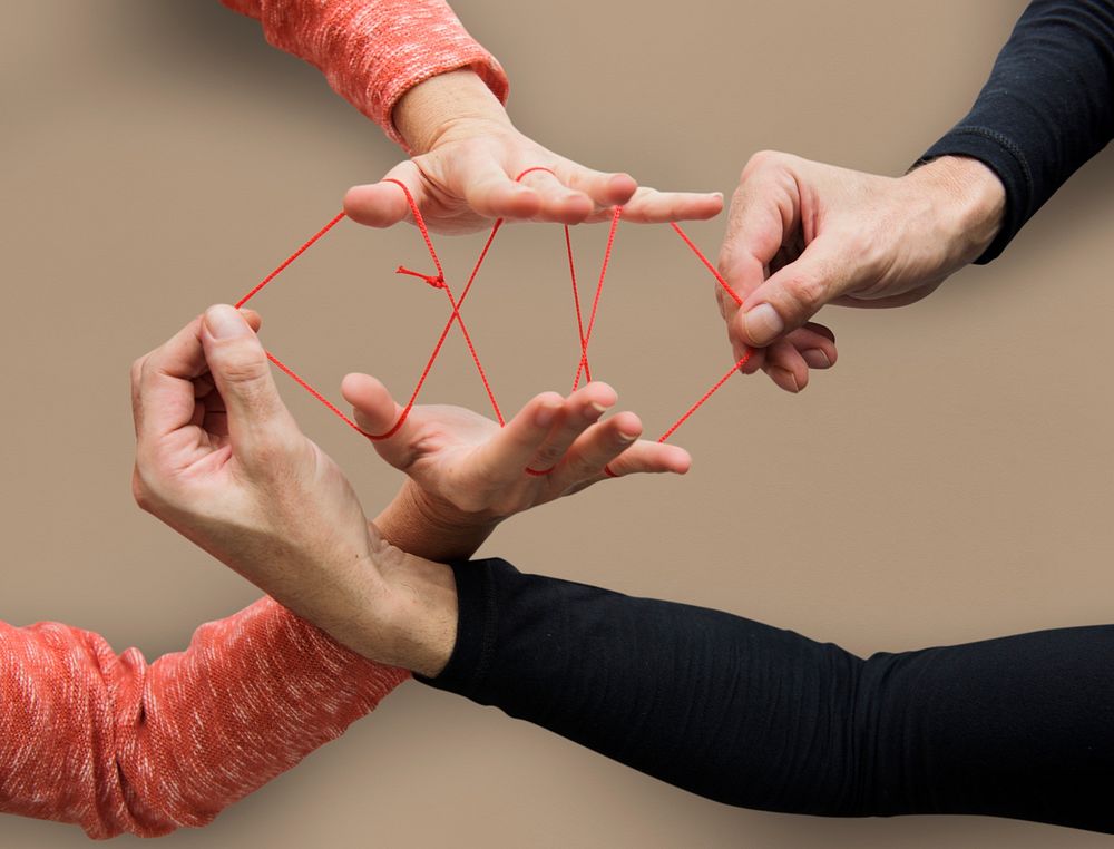 Hands Playing String Game Creativity