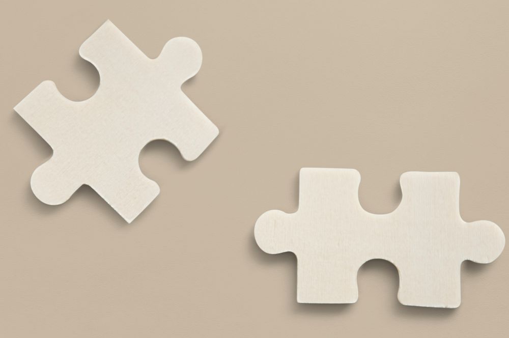 Jig Saw Puzzle Isolated Pieces
