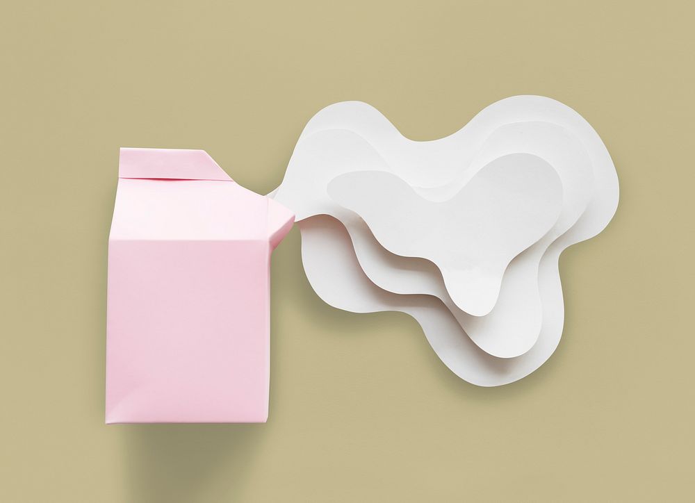 Paper Craft Arts Milk Carton Spill Out