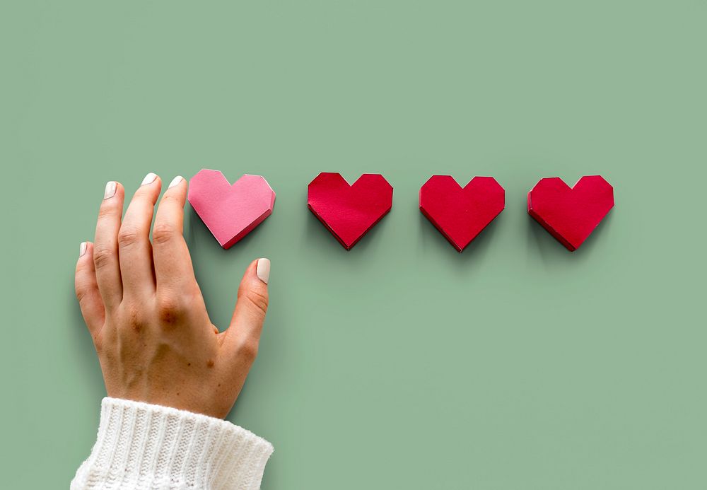 Love Heart Paper Craft Valentine