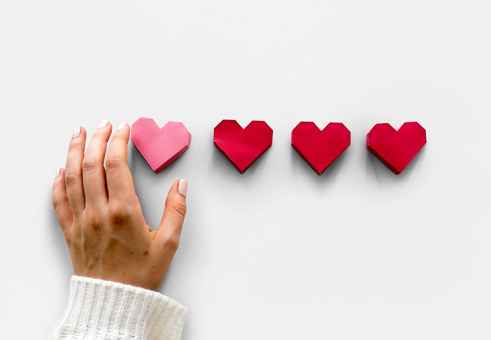 Love Heart Paper Craft Valentine