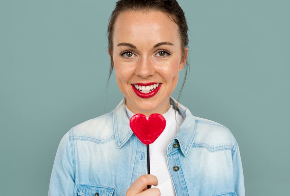 Studio Shoot Portrait Woman Valentine