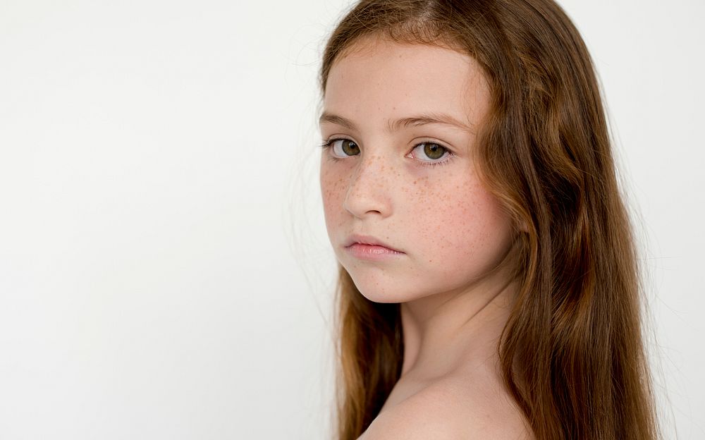 Little Girl Confidence Self Esteem Studio Portrait