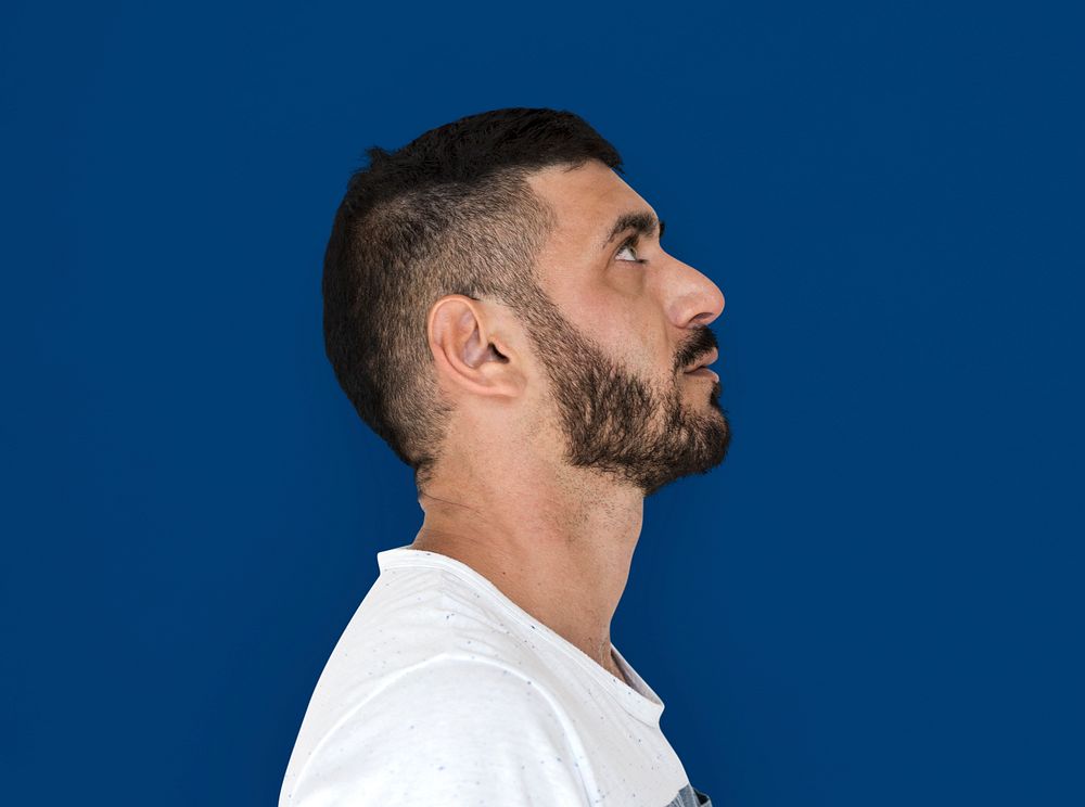 Adult Caucasian Male Side View