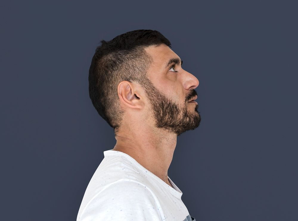 Adult Caucasian Male Side View