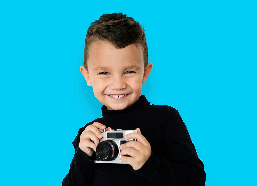 Little Boy Camera Photography Smiling