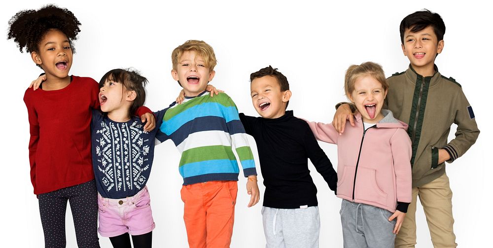 Group of Children Smiling Together Friends