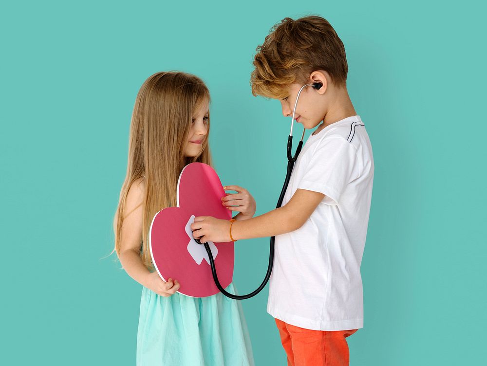 Little Children Heart Stethoscope Doctor