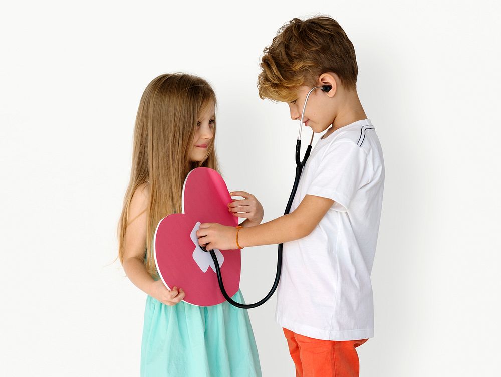 Little Children Heart Stethoscope Doctor