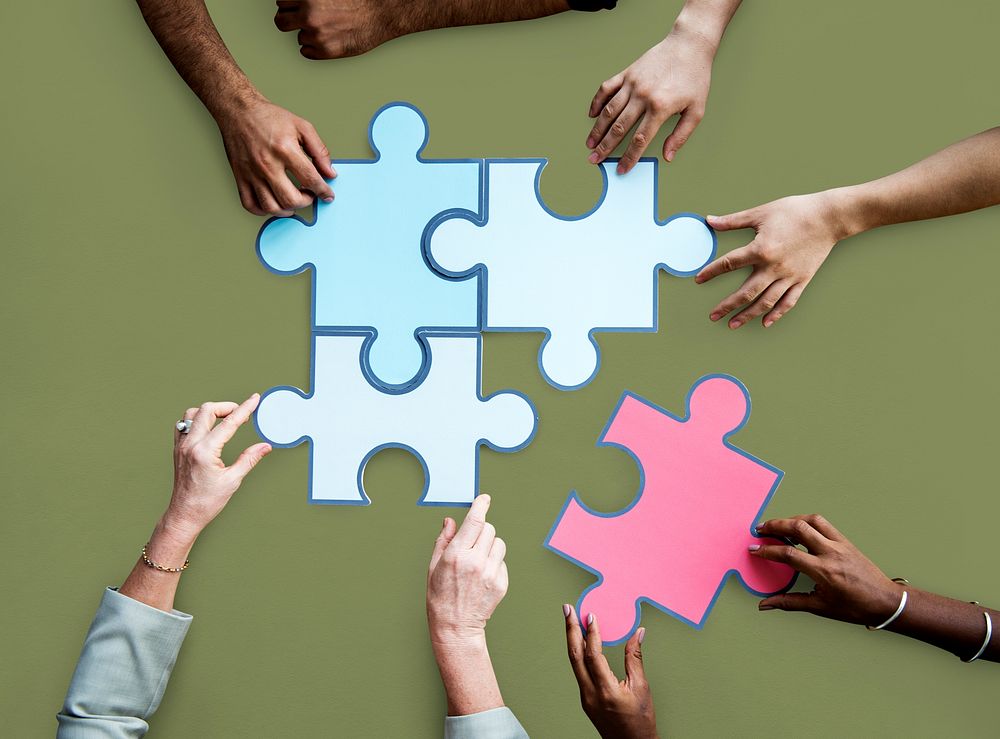 Togetherness Connection Teamwork Jigsaw Game