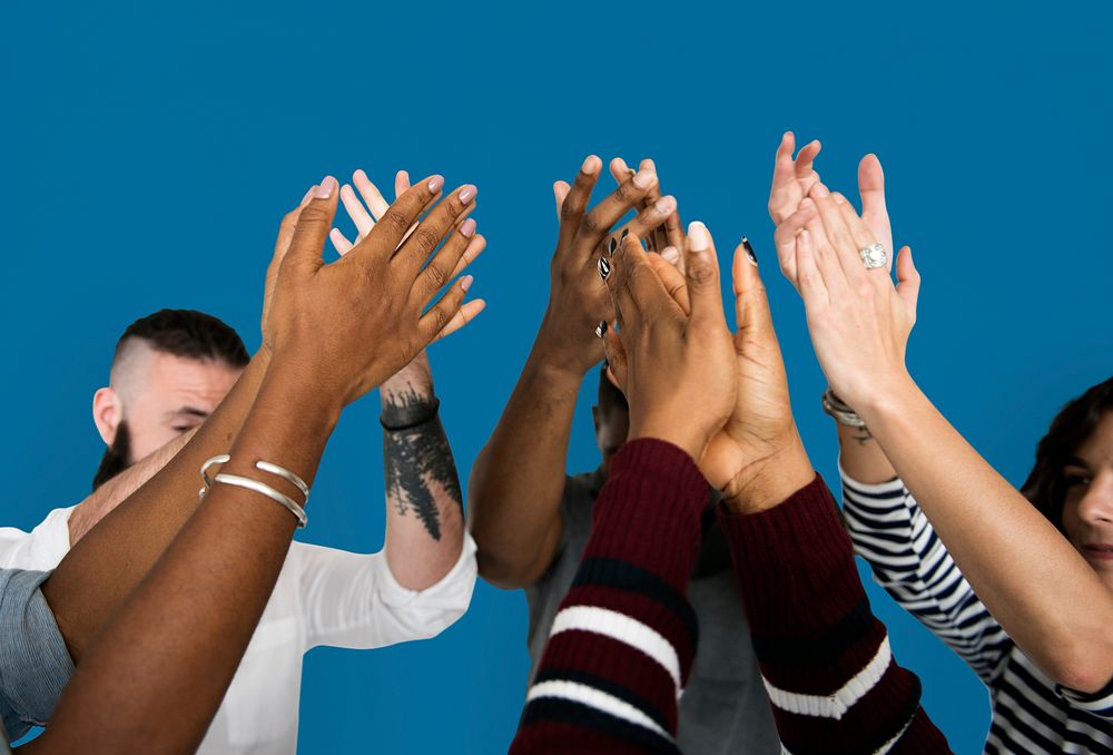 Diverse People Clapping Hands Friendship