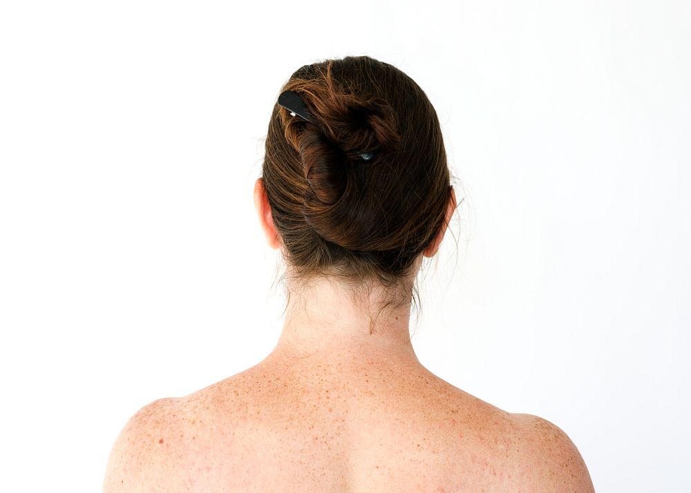 The back of a naked woman