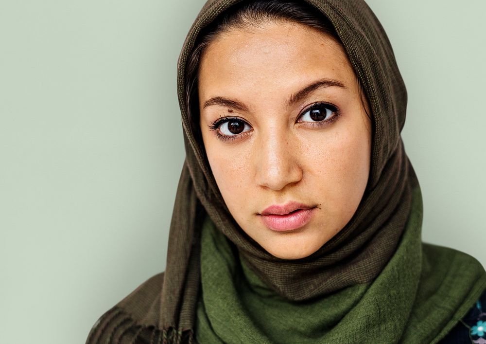 Woman standing and posing for photoshoot close up