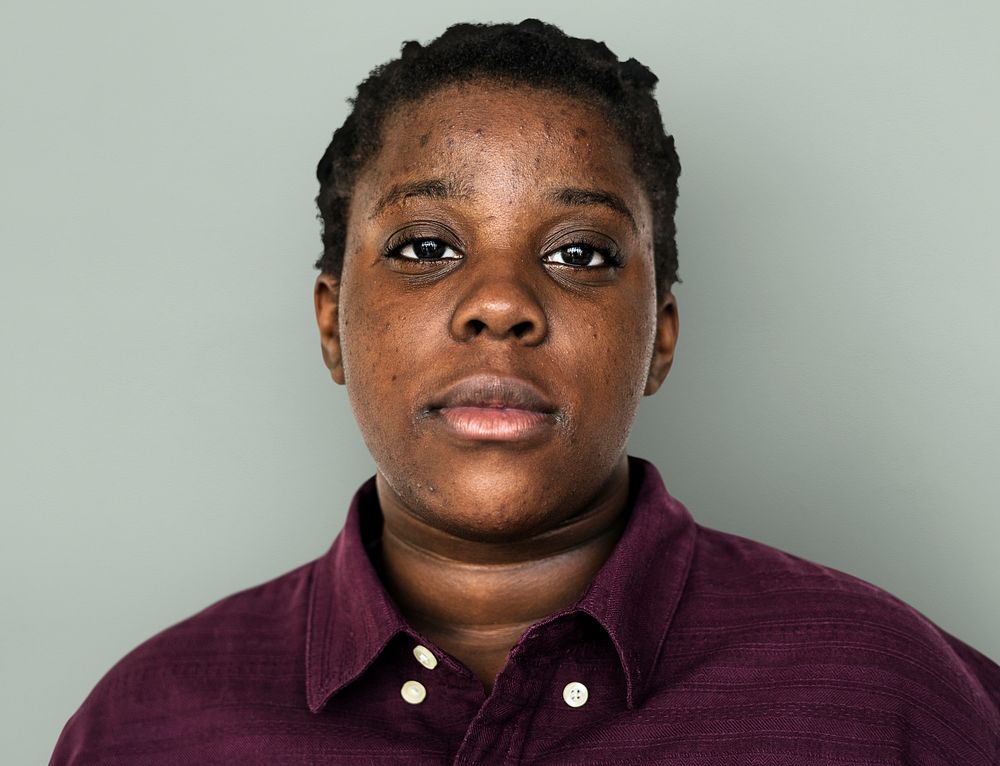 Woman standing and posing for photoshoot close up