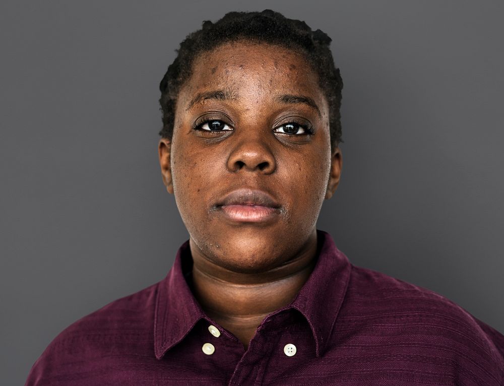 Woman standing and posing for photoshoot close up