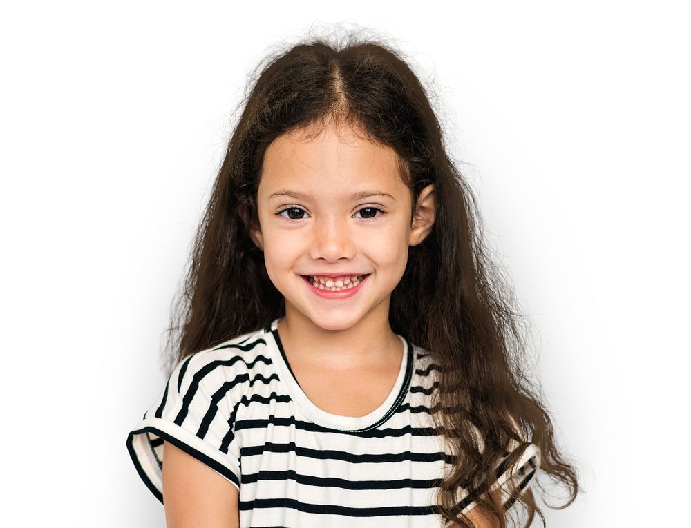 Portrait of a cheerful young girl