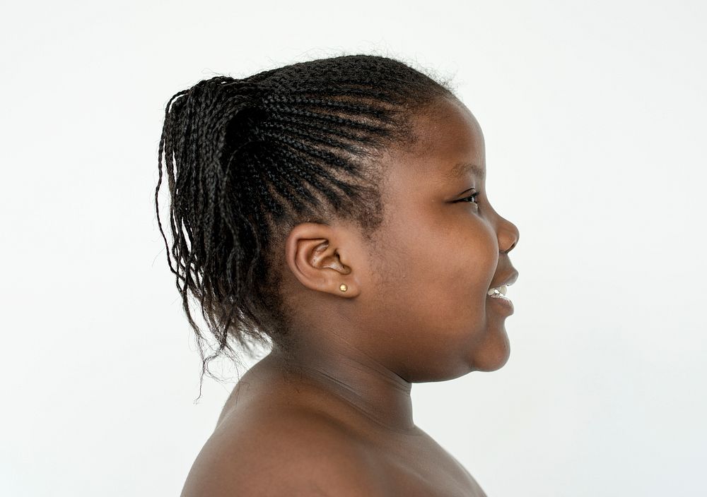 African kid girl portrait shoot