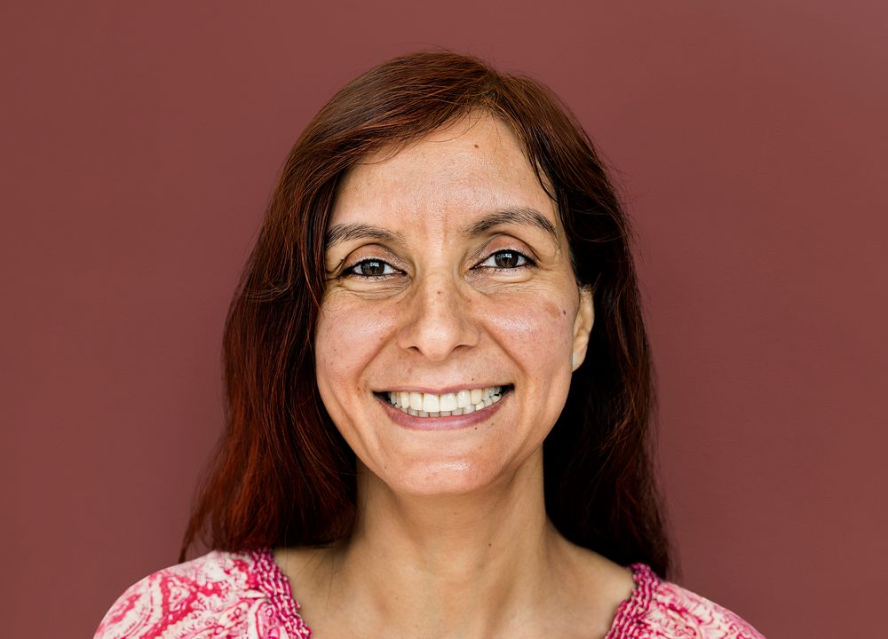 Indian woman portrait studio shoot
