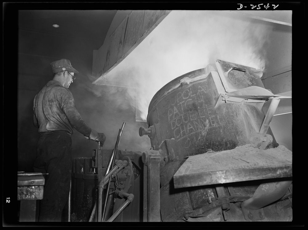 Conversion. Copper and brass processing. Casting a billet from an electric furnace. Modern electric furnaces have helped…