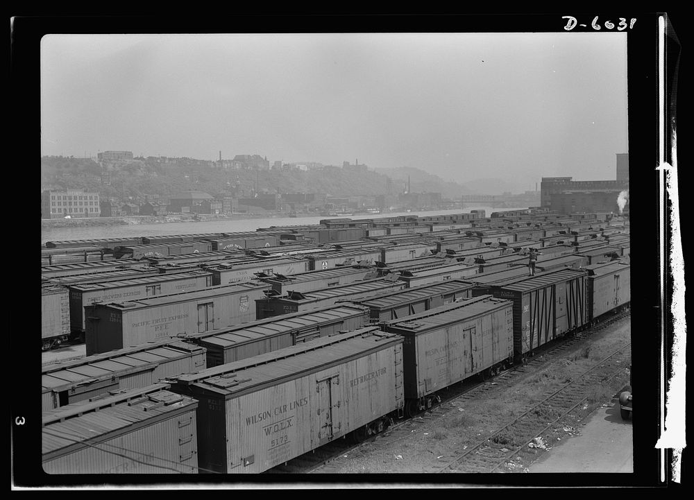 Transportation. Freight car movements. With transportation assuming vast new importance in wartime America, movement of…