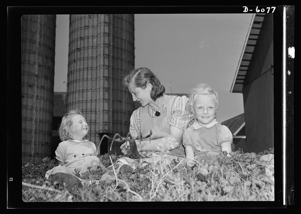 Agriculture. Women on farms. Like many another U.S. farmer's wife, Mrs. Harold Sontag of Maple Park, Illinois, takes an…