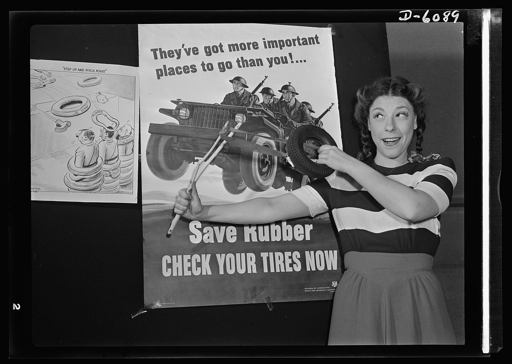 Judy takes a shot at the Axis. Judy Canova, star of stage and screen, opens her personal salvage drive for scrap rubber by…