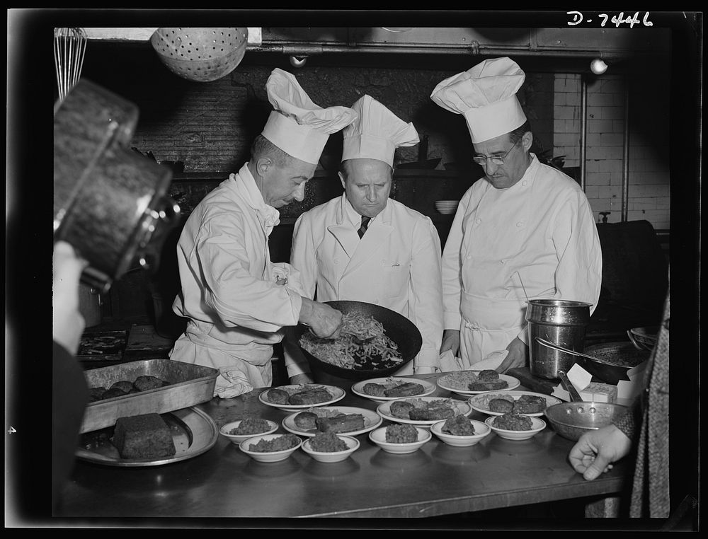 Dehydrated food luncheon at Senate. Chefs in the U.S. Senate restaurant prepare a luncheon of dehydrated foods for members…