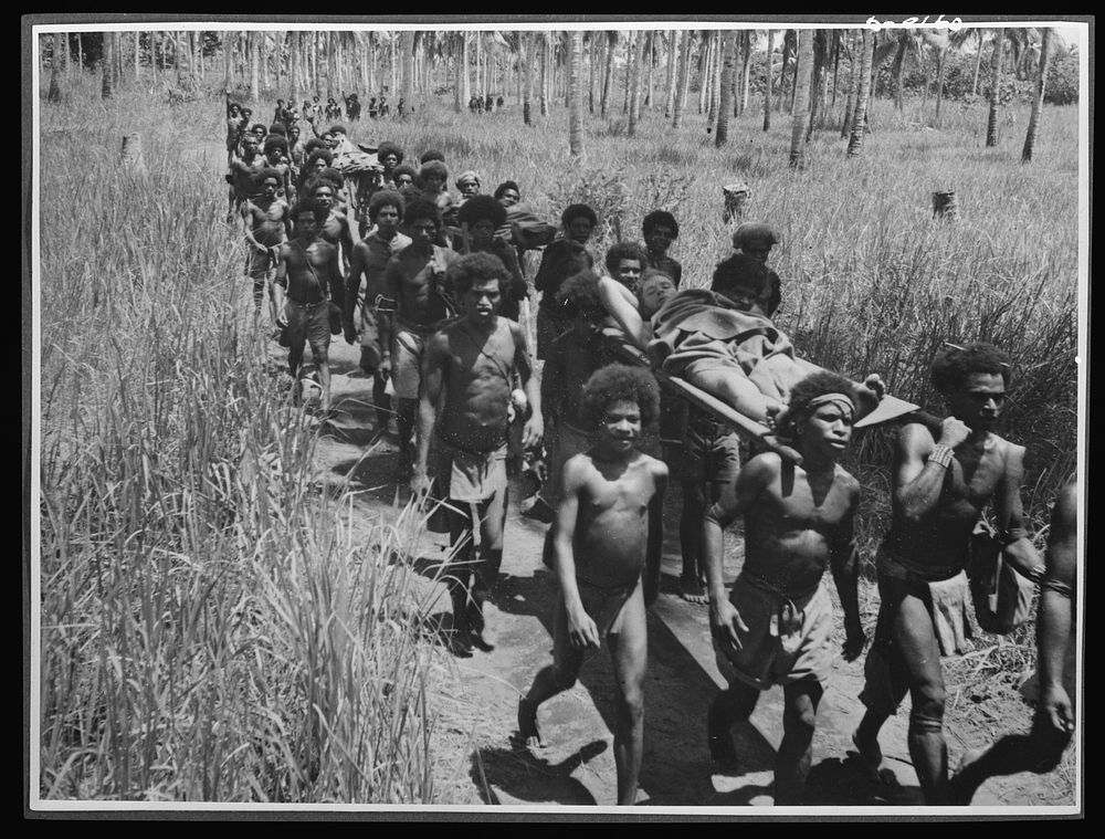Natives aid Allied drive in New Guinea jungles. Without the aid of the New Guinea natives, many a wounded Allied soldier…