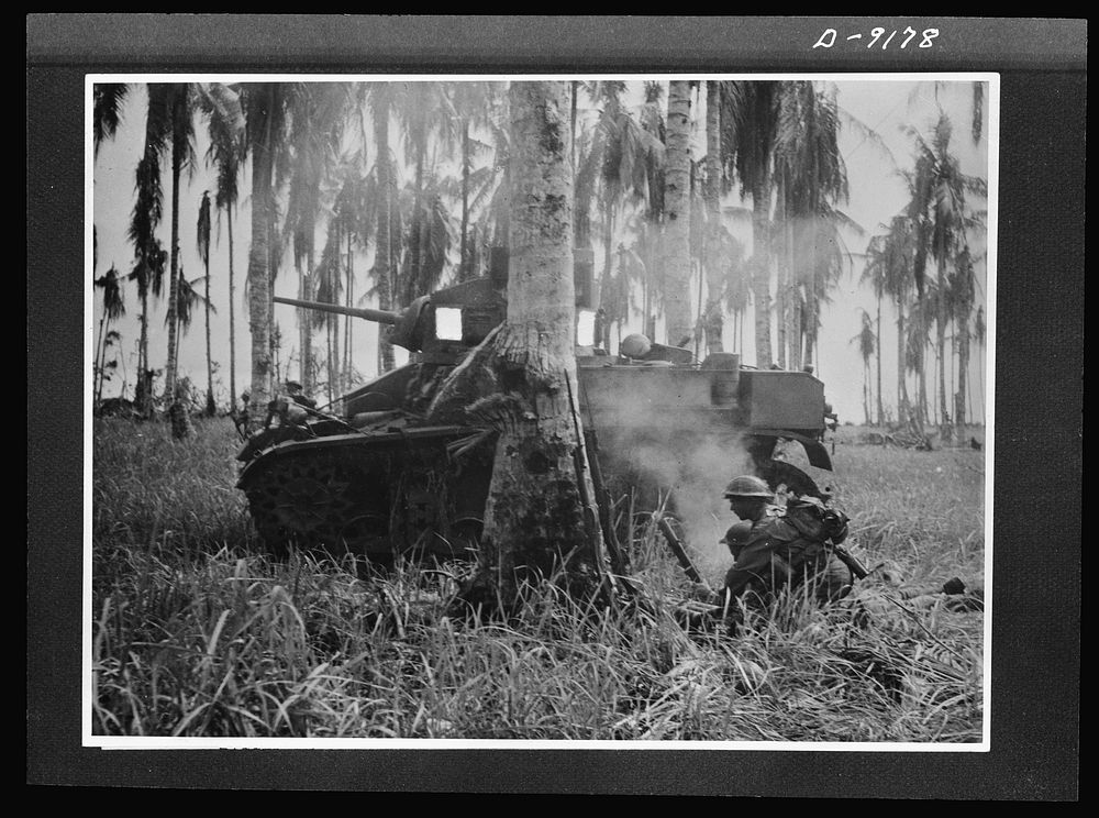 Troops in Australia. In the final assault on Buna, American light tanks, manned by Australian crews, smashed through…