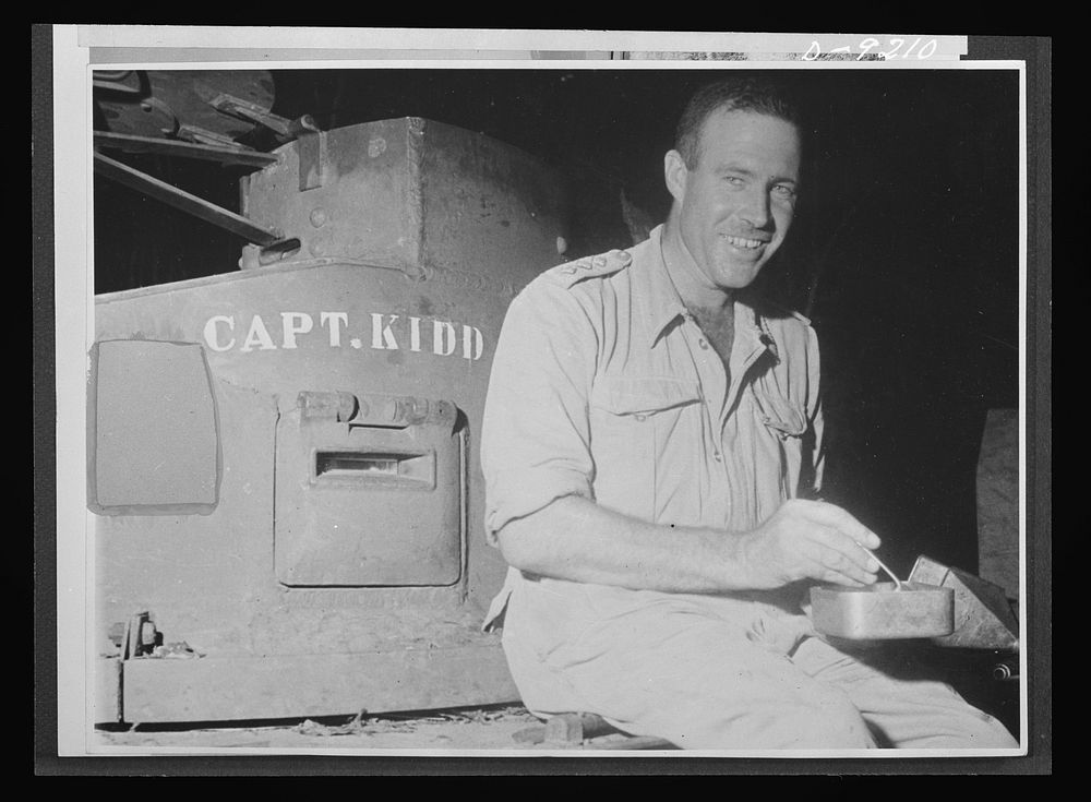 Australia in the war. Captain N. C. Whithead, of the Australian armored forces, who led the tank attacks on the Japanese…
