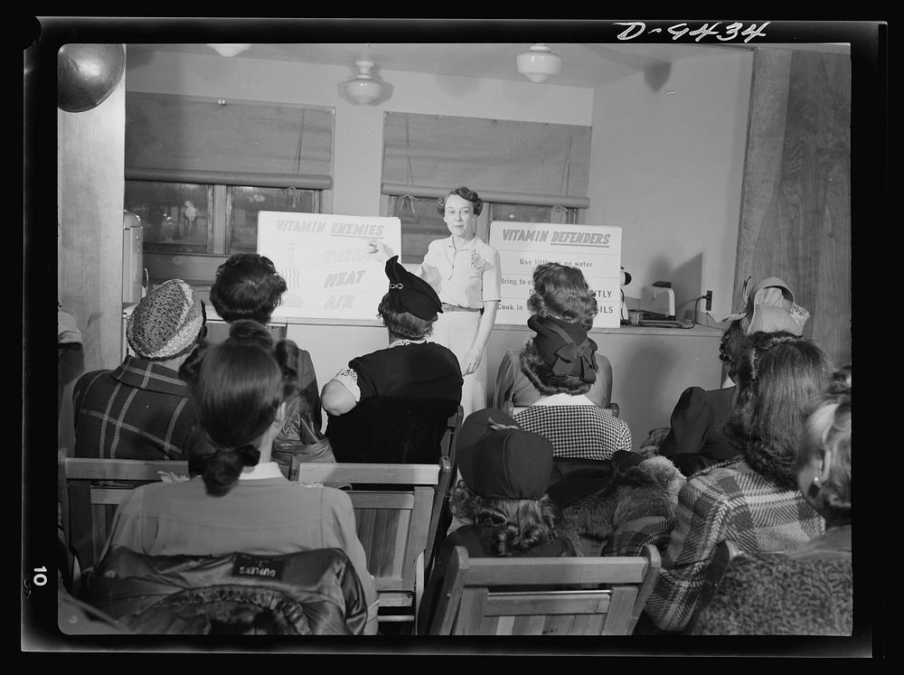 Wartime food demonstration. A new and important home front activity, the wartime food demonstration is rapidly becoming a…