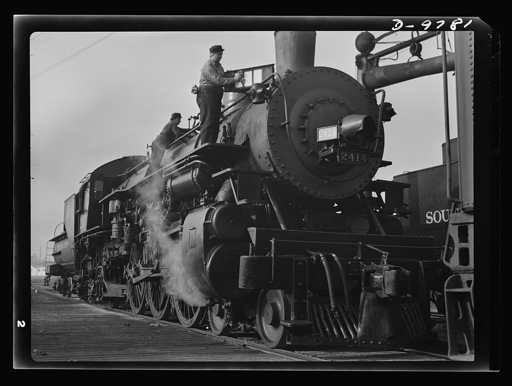 Women in essential services. Women are employed as railroad workers by the Southern Pacific Company in San Francisco. With…
