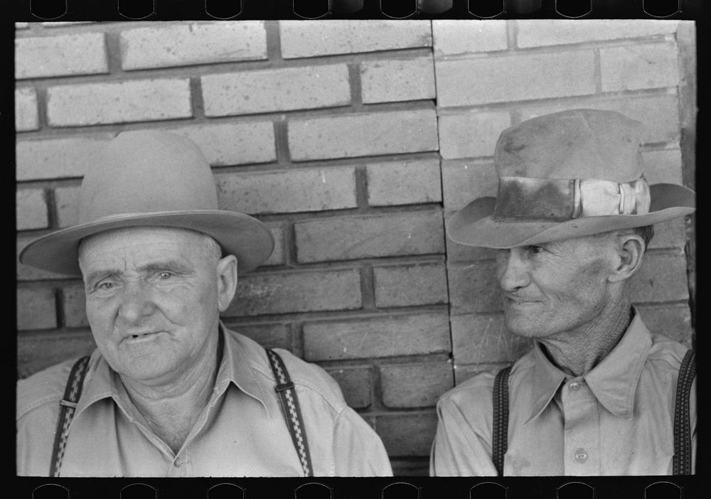 Farmers in town, Spur, Texas by Russell Lee