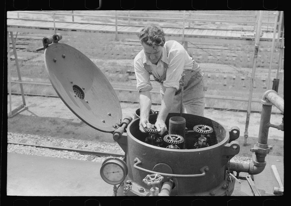 Tankcar loader, Seminole oil field, | Free Photo - rawpixel