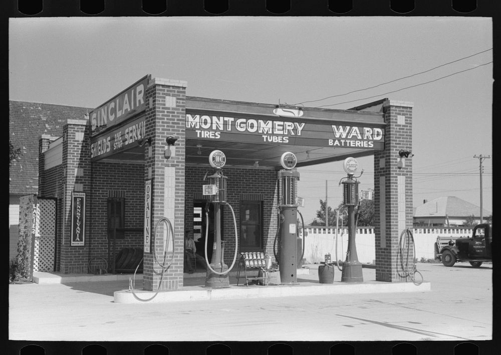 Service station, Dalhart, Texas by Russell Free Photo rawpixel