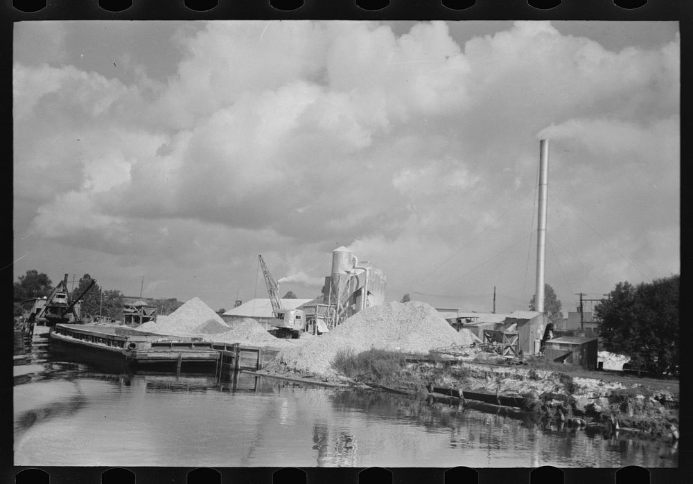 Along the banks of the Port of Houston are several crushing plants for oyster shell. Oyster shell products are used for…