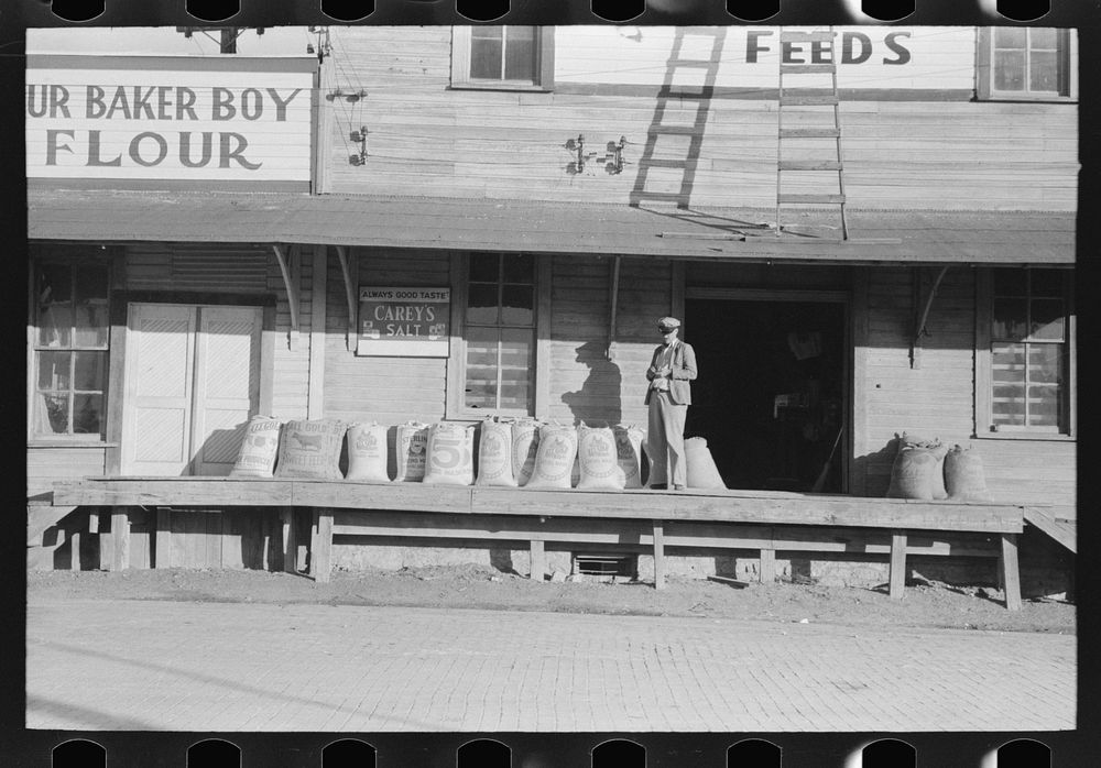 [Untitled photo, possibly related to: Feed store, Brownwood, Texas] by Russell Lee