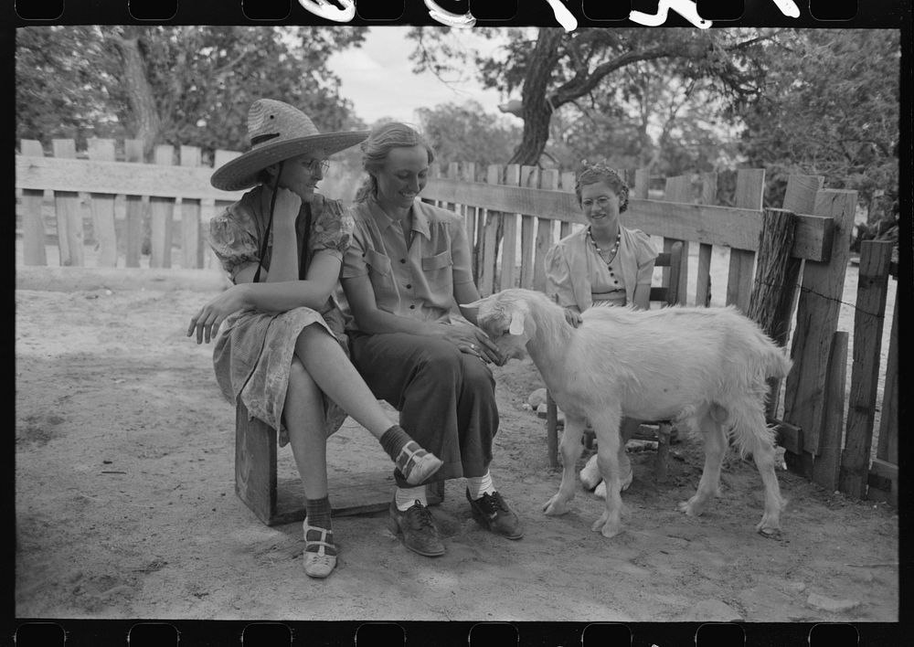 [Untitled photo, possibly related to: Group of farmers, homesteaders, and their families visiting all day Sunday to…