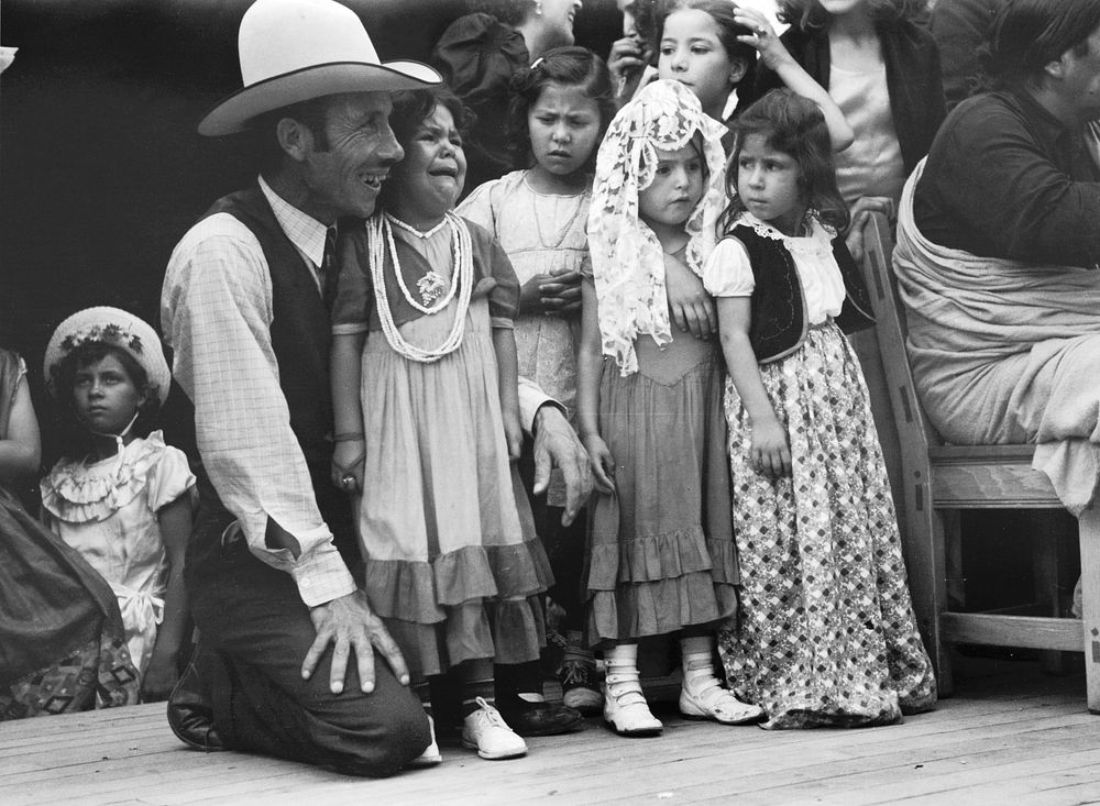 Spanish-American people at fiesta, Taos, New Mexico by Russell Lee